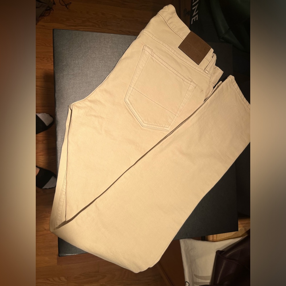 TOM FORD Men’s Natural Canvas Denim Jeans SIZE 33